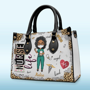 You Are My Heroes - Nurse Personalized Custom Leather Handbag - Appreciation, Thank You Gift, Nurse Life, Doctor Life