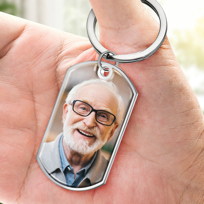 Porte-clés photo personnalisé « Jusqu'à ce que je te revoie » - Cadeau de condoléances pour les membres de la famille