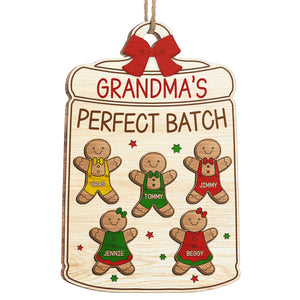 Pain d'épices et épices - Décoration familiale personnalisée - Forme en bois personnalisée - Cadeau de Noël pour les membres de la famille