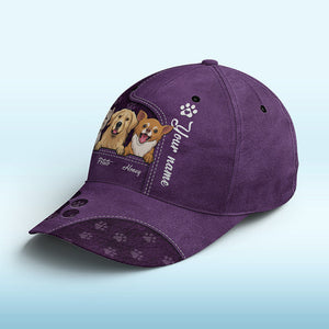 Our Little Paw Angels Navy - Casquette personnalisée pour chien et chat, imprimé intégral, classique - Nouveauté, cadeau pour propriétaires et amoureux des animaux