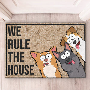 Bonjour, j'espère que vous aimez les chiens - Tapis décoratif personnalisé pour chien - Cadeau pour les propriétaires d'animaux et les amoureux des animaux