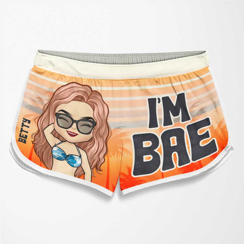 Retournez voir Bae si vous êtes perdu - Short de plage hawaïen personnalisé et amusant pour couple - Cadeau de vacances d'été, cadeau de fête d'anniversaire pour mari et femme