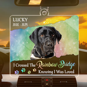 Custom Photo A Piece Of My Heart - Memorial Personalized Custom Car Ornament - Acrylic Custom Shaped - Sympathy Gift For Pet Owners, Pet Lovers