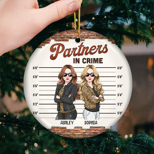 Tu es la meilleure amie de mes sœurs - Décoration personnalisée en céramique ronde - Cadeau de Noël pour les meilleures amies, les meilleures amies et les sœurs