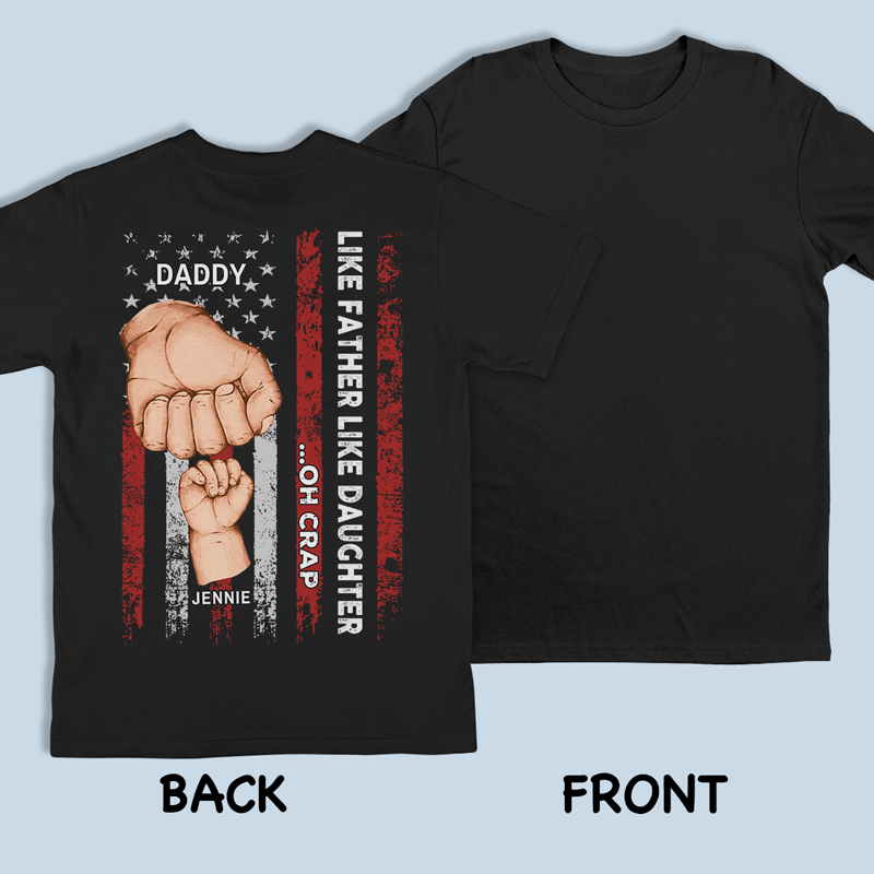 Je suis une autre version de mon père - T-shirt, sweat à capuche, sweat-shirt unisexe personnalisé imprimé au dos - Cadeau de fête des pères, d'anniversaire pour papa