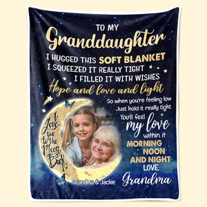 Photo personnalisée, vous ressentirez mon amour en elle - Couverture personnalisée familiale - Cadeau de Noël de maman, grand-mère