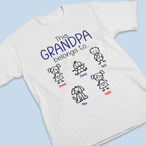 Mon père est cool - T-shirt unisexe personnalisé pour la famille, sweat à capuche, sweat-shirt - Cadeau de fête des pères, d'anniversaire pour papa, grand-père