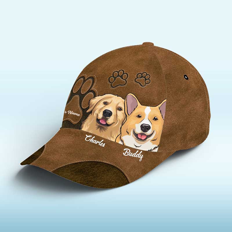 Mon chien est plus cool que le tien ! Casquette personnalisée pour chien, imprimé intégral, cadeau pour les propriétaires et les amoureux des animaux.