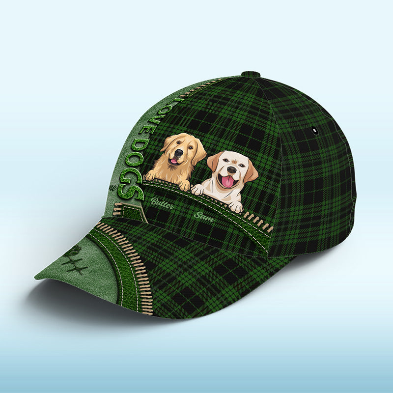 Love Dogs - Casquette personnalisée pour chien, casquette classique à imprimé intégral - Cadeau de Noël pour propriétaires et amoureux des animaux