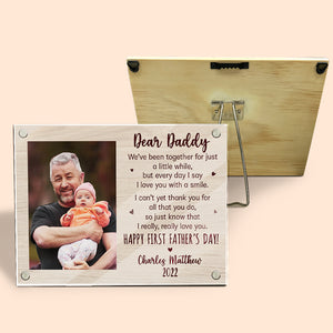 Je t'aime vraiment, vraiment - Cadre photo magnétique personnalisé en acrylique pour la famille - Cadeau de fête des pères, d'anniversaire pour papa