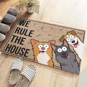 Bonjour, j'espère que vous aimez les chiens - Tapis décoratif personnalisé pour chien - Cadeau pour les propriétaires d'animaux et les amoureux des animaux