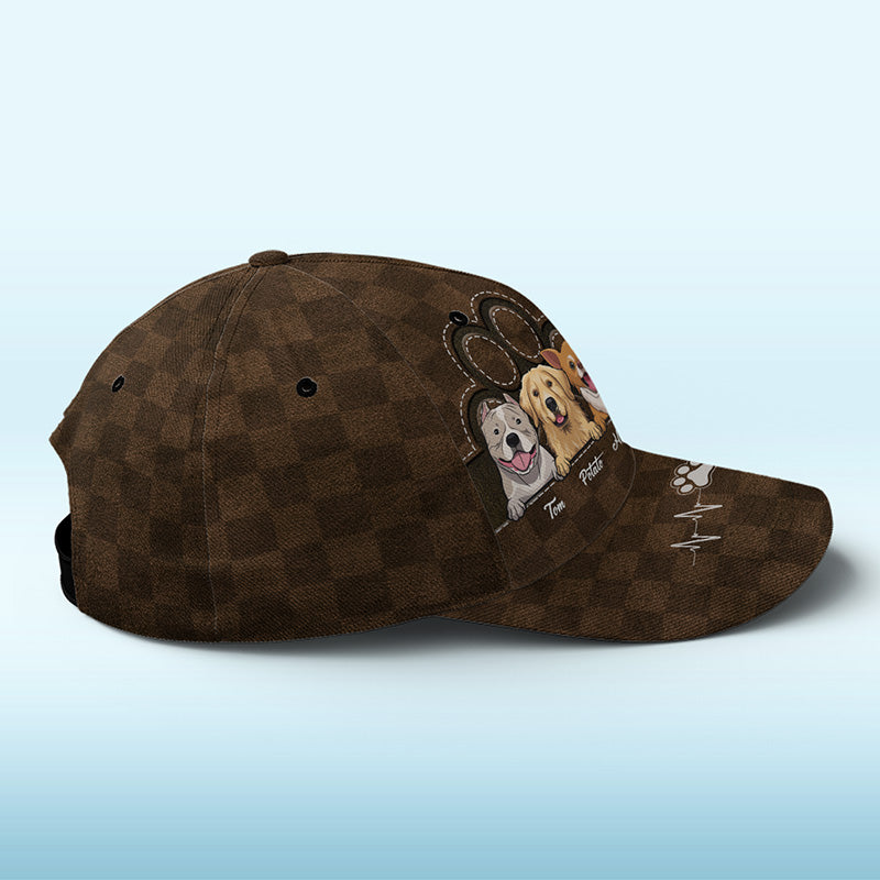 L'amour vient en fourrure et en pattes marron - Casquette personnalisée pour chien et chat, casquette classique à imprimé intégral - Nouveauté, cadeau pour les propriétaires et les amoureux des animaux