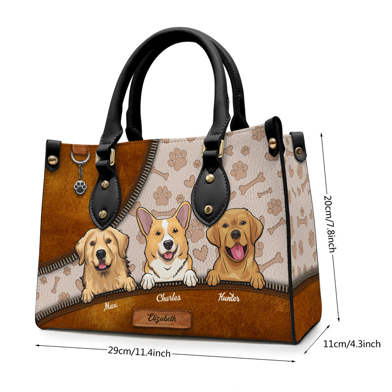 Emmenez mon animal partout ! Sac à main en cuir personnalisé pour chien et chat ! Cadeau pour les propriétaires et les amoureux des animaux.