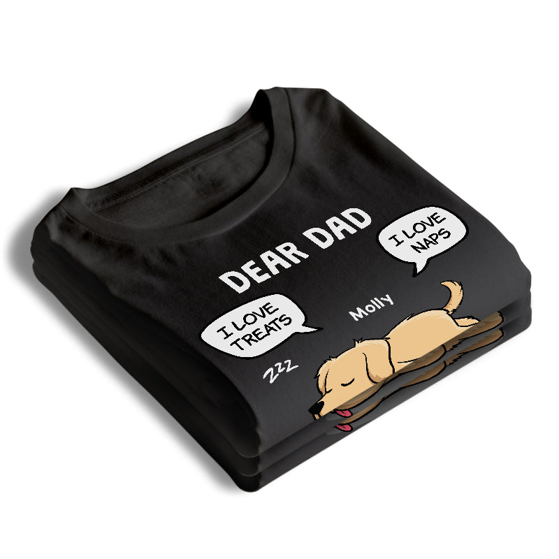 Je t'aime le plus - T-shirt unisexe personnalisé pour chien, sweat à capuche, sweat-shirt - Fête des Pères, cadeau pour les propriétaires d'animaux et les amoureux des animaux