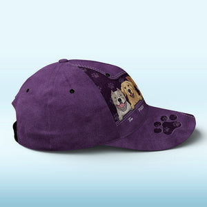 Our Little Paw Angels Navy - Casquette personnalisée pour chien et chat, imprimé intégral, classique - Nouveauté, cadeau pour propriétaires et amoureux des animaux