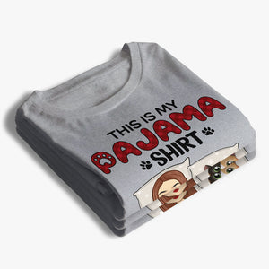T-shirt unisexe personnalisé « C'est mon pyjama » - Cadeau pour les propriétaires d'animaux et les amoureux des animaux