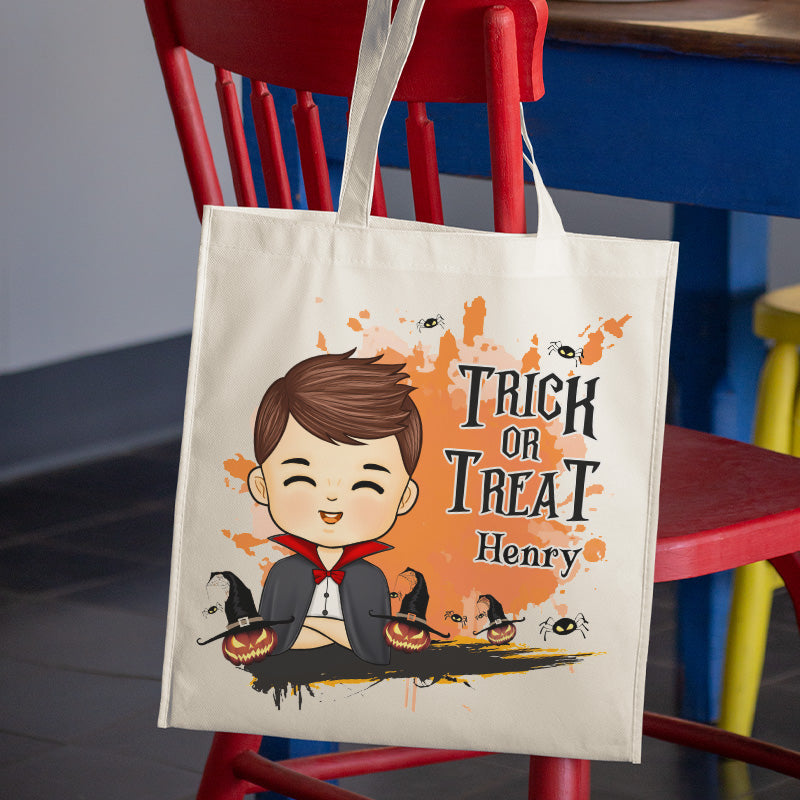 Je t'ai jeté un sort - Sac fourre-tout personnalisé pour la famille - Cadeau d'Halloween pour enfant