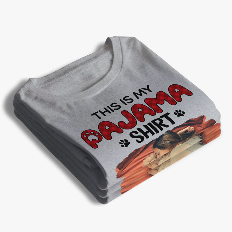 Look photo personnalisé, c'est mon pyjama - T-shirt unisexe personnalisé pour chien et chat, sweat à capuche, sweat-shirt - Cadeau pour les amoureux des animaux, propriétaires d'animaux