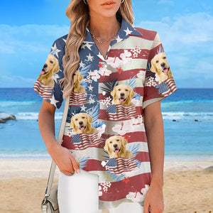 T-shirt hawaïen tropical unisexe personnalisé avec photo « J'ai besoin de vitamines » pour chien et chat, motif patriotique, motif tropical, pour les vacances d'été, pour les propriétaires d'animaux et les amoureux des animaux.