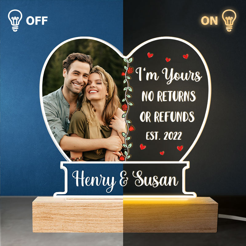 Photo personnalisée « Toi et moi, on a ça » – Cadeau pour couple avec lumière LED 3D personnalisée et personnalisée – Cadeau pour mari et femme, anniversaire