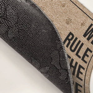 Cats Rule The House - Cat Personalized Custom Decorative Mat - Gift For Pet Owners, Pet Lovers