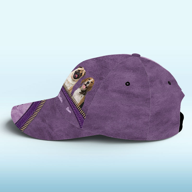 Custom Photo My Kids Have Paws - Dog & Cat Personalized Custom Hat, All Over Print Classic Cap - Gift For Pet Owners, Pet Lovers