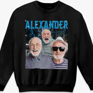 Photo personnalisée « Le meilleur papa du monde » - T-shirt, sweat à capuche et sweat-shirt unisexe personnalisé pour la famille - Cadeau d'anniversaire pour papa