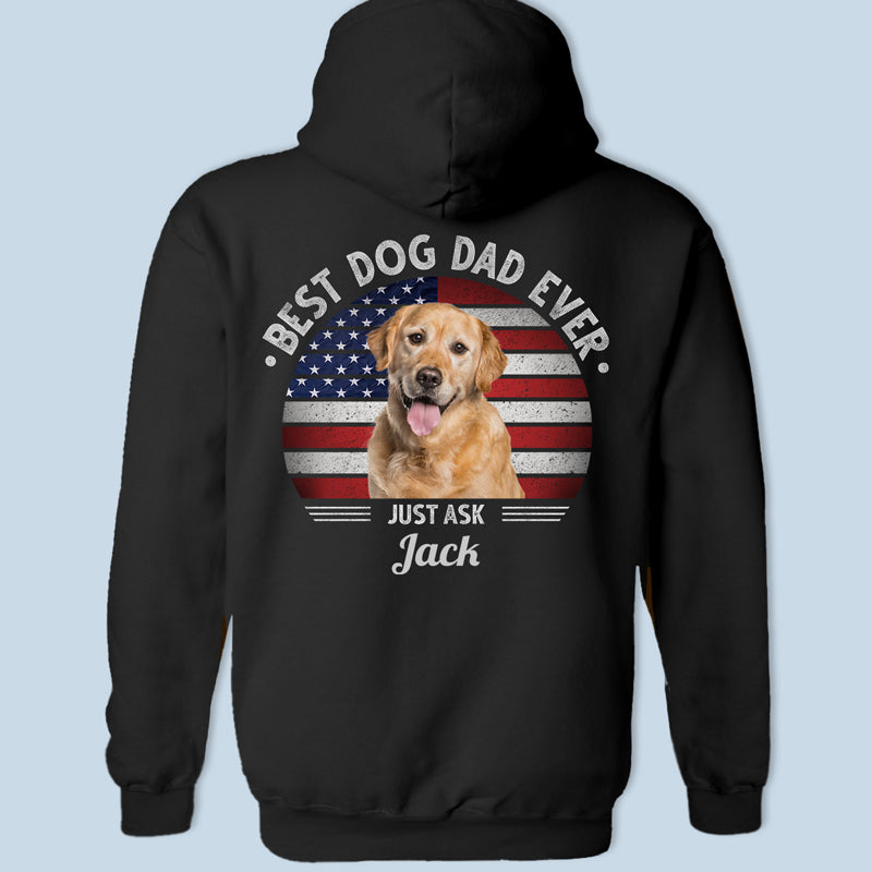 T-shirt, sweat à capuche et sweat-shirt unisexe personnalisé avec photo « Meilleure maman de chien » – Cadeau pour propriétaires et amoureux des animaux