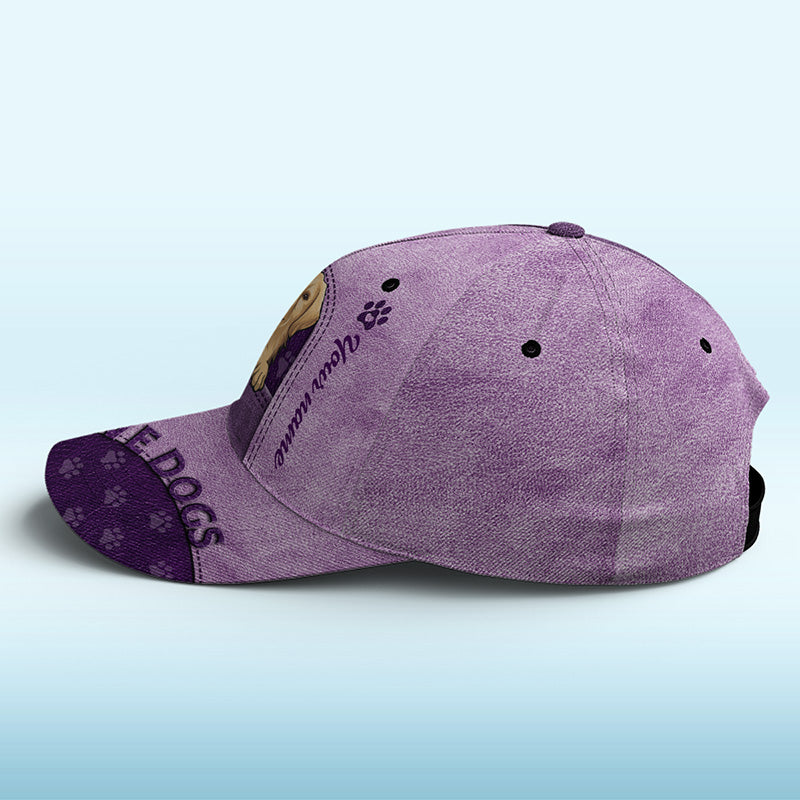 Les chiens nous rendent la vie meilleure ! Casquette personnalisée pour chien et chat, imprimé intégral, cadeau idéal pour les propriétaires et les amoureux des animaux.