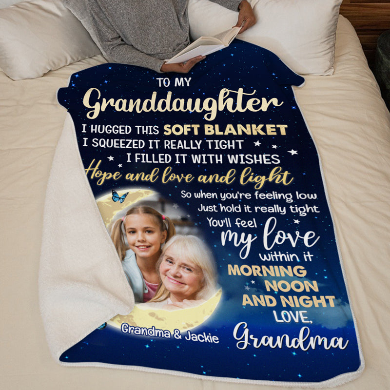 Photo personnalisée, vous ressentirez mon amour en elle - Couverture personnalisée familiale - Cadeau de Noël de maman, grand-mère