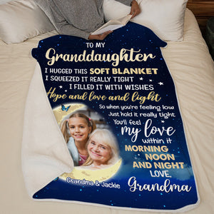 Photo personnalisée, vous ressentirez mon amour en elle - Couverture personnalisée familiale - Cadeau de Noël de maman, grand-mère