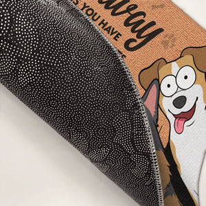 Partez à moins d'avoir de l'alcool et des friandises pour chien - Tapis décoratif personnalisé pour chien - Cadeau pour propriétaires et amoureux des animaux