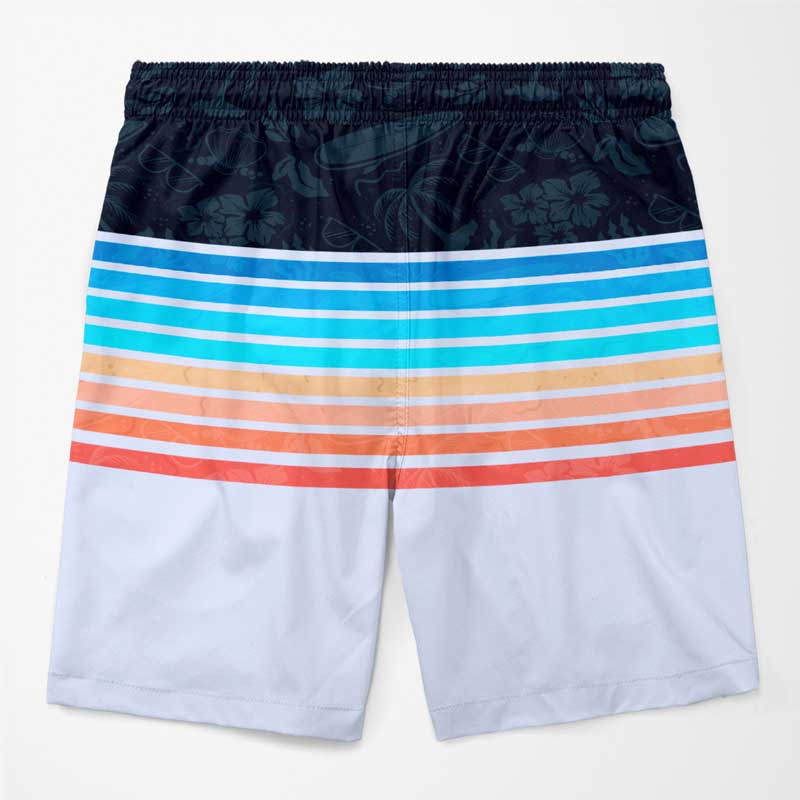 Si vous êtes perdu, retournez voir votre chéri ! Short de plage hawaïen personnalisé et humoristique pour couple ! Cadeau de vacances d'été, cadeau d'anniversaire pour mari et femme