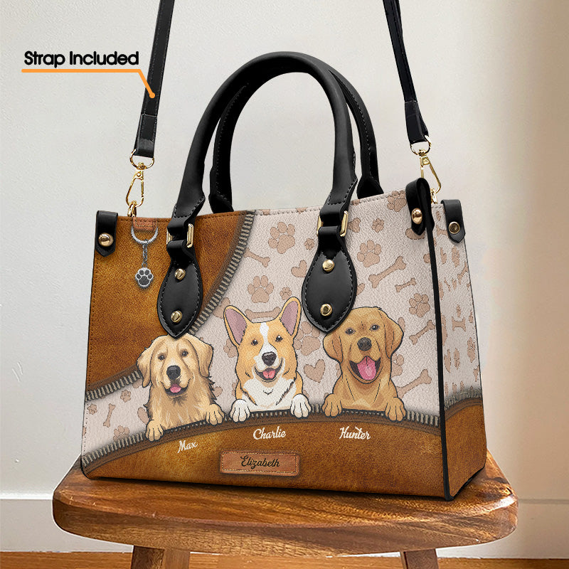 Emmenez mon animal partout ! Sac à main en cuir personnalisé pour chien et chat ! Cadeau pour les propriétaires et les amoureux des animaux.