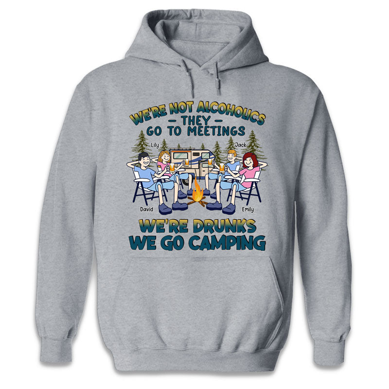 Nous n'oublierons jamais ces moments - Camping personnalisé T-shirt unisexe personnalisé, sweat à capuche, sweat-shirt - Cadeau pour les meilleurs amis, BFF, sœurs, amoureux du camping