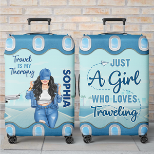 Le ciel m'appelle et je dois y aller - Housse de bagage personnalisée - Cadeau pour les amoureux du voyage