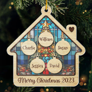 Nous sommes tous dans le même bateau - Ornement personnalisé pour la famille - Forme personnalisée en acrylique - Cadeau de Noël pour les membres de la famille
