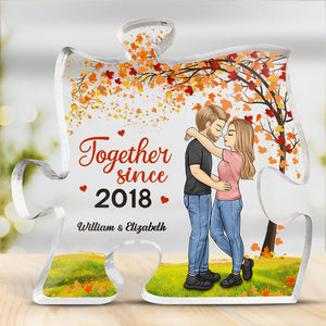 Tu es le seul - Plaque acrylique personnalisée en forme de puzzle pour couple - Cadeau pour mari et femme, anniversaire