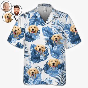 Été avec animal de compagnie - T-shirt hawaïen personnalisé - Télécharger une image, cadeau pour les amoureux des animaux