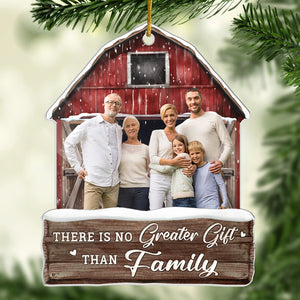 Photo personnalisée de famille Profitez de la saison de Noël ensemble - Ornement personnalisé personnalisé de famille - Acrylique, bois en forme personnalisée - Cadeau de Noël pour les membres de la famille