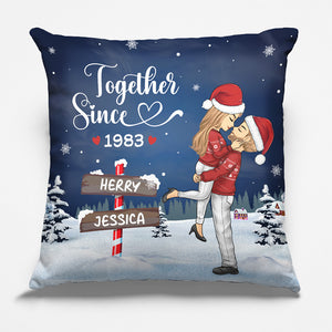Tu es mon battement de cœur - Coussin personnalisé pour couple - Cadeau de Noël pour mari et femme, anniversaire