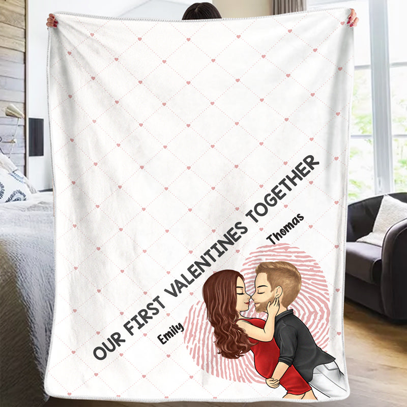 Let's Make This Last Forever - Couple Personalized Custom Blanket - Valentine Gift For Husband Wife, Anniversary, First Valentines Together