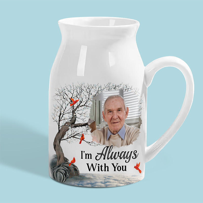 Photo personnalisée très aimée, profondément regrettée - Vase à fleurs personnalisé pour décoration d'intérieur - Cadeau de condoléances pour les membres de la famille