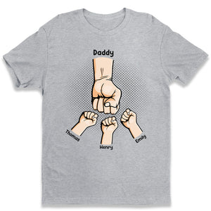 Papa, mon premier amour, mon premier héros - T-shirt unisexe personnalisé pour la famille, sweat à capuche, sweat-shirt - Cadeau de fête des pères, d'anniversaire pour papa