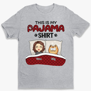 T-shirt « This Is My Pawjama » - T-shirt unisexe personnalisé pour chien et chat, sweat à capuche, cadeau pour propriétaires d'animaux et amoureux des animaux
