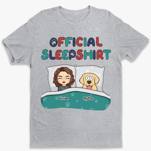 Voici notre chemise de nuit officielle - T-shirt unisexe personnalisé pour chien et chat, sweat à capuche, sweat-shirt - Cadeau pour les propriétaires d'animaux et les amoureux des animaux