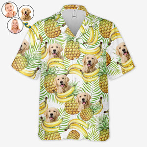 T-shirt hawaïen tropical unisexe personnalisé avec photo « Sentez-vous comme en été » pour chien et chat - Cadeau idéal pour les vacances d'été, les propriétaires d'animaux et les amoureux des animaux.