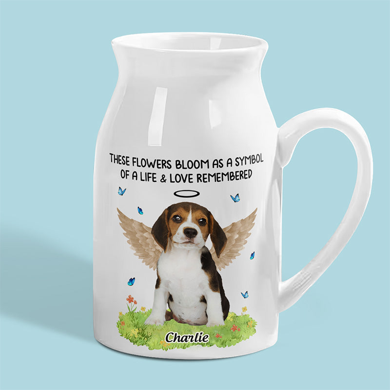 Photo personnalisée que vous auriez vécue pour toujours - Vase à fleurs personnalisé pour décoration d'intérieur - Cadeau de condoléances pour les propriétaires d'animaux et les amoureux des animaux