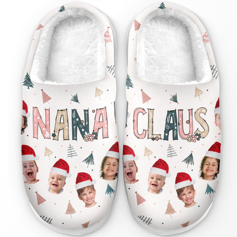 Photo personnalisée de la grand-mère la plus cool de tous les temps - Chaussons moelleux personnalisés pour la famille - Cadeau de Noël pour grand-mère
