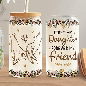 Merci d'être mon thérapeute bénévole - Tasse en verre personnalisée pour la famille, tasse à café glacé - Cadeau pour maman, fille